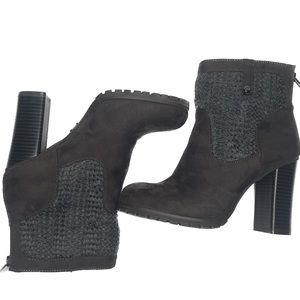 JUICY COUTURE Lupia Cable wool knit Heeled Boots size 7